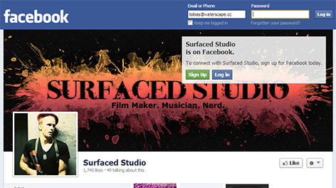 New Surfaced Studio facebook fan page