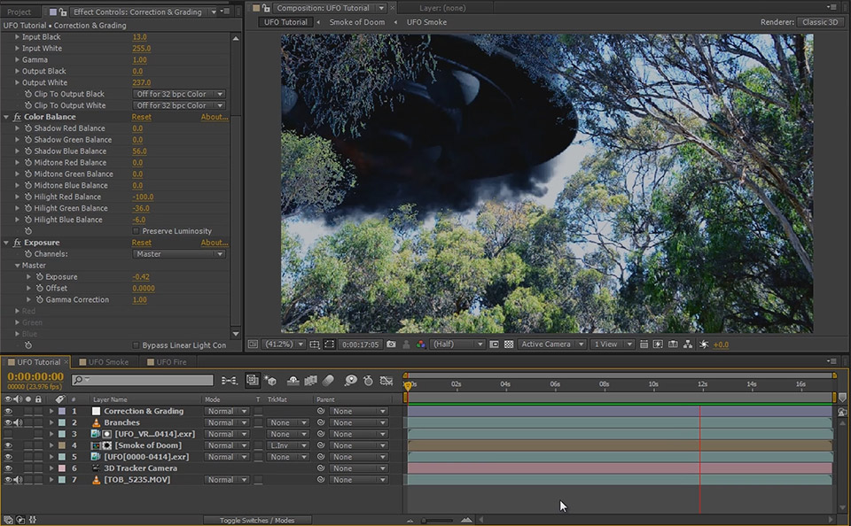 3D Integration VFX UFO 11 - Final UFO colour corrected