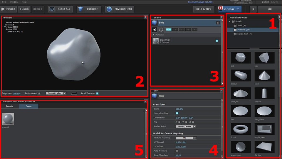 3D Integration With Element 3D 3 - Element 3D Interface