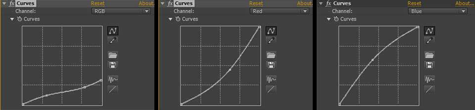 Day For Night Conversion 5 - RGB Adjustment Curves