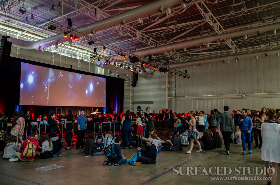 VIDinc YouTube Event - audience in front of main stage