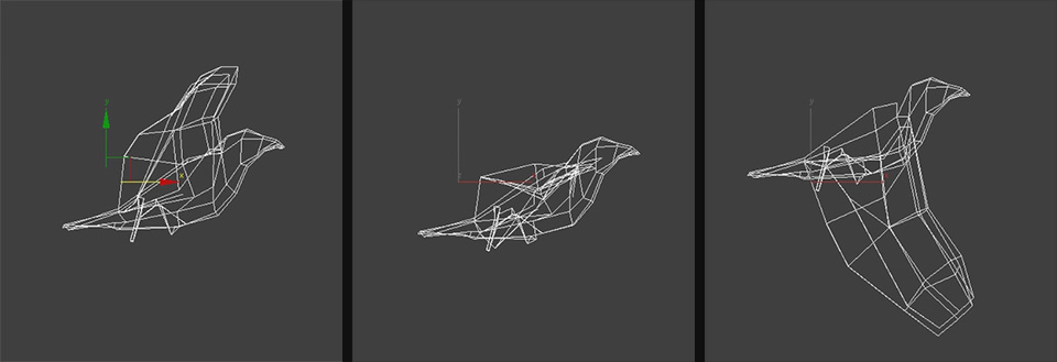 Dissolve Into Crows VFX 20 - 3dsMax Animated Crow Model