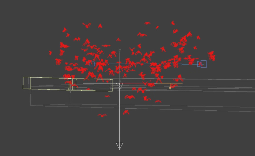 Dissolve Into Crows VFX 30 - 3dsMax Crows Through Floor