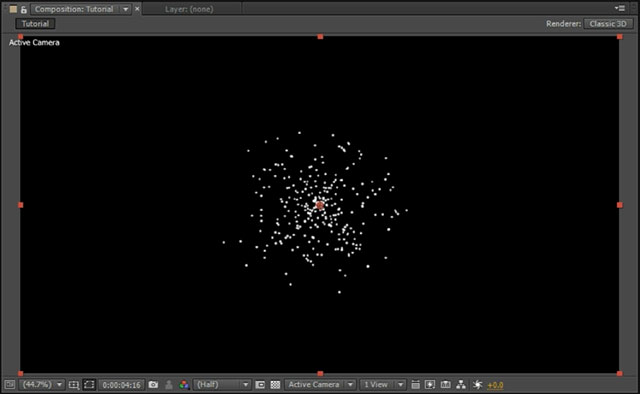 After Effects and Particular Fireworks 05 - Particular Default Effect
