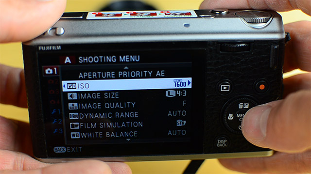 FujiFilm XF1 Review 01 - FujiFilm XF1 Menu