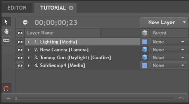 HitFilm 2 Muzzle Flash 14 - Lighting Layer