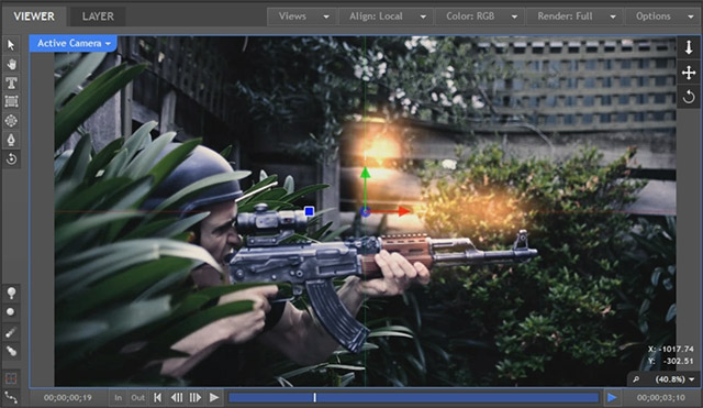 HitFilm 2 Muzzle Flash 9 - Tommy Gun Effect