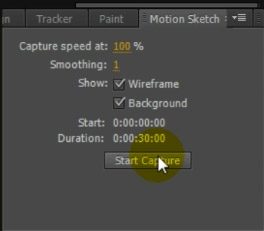 After Effect Motion Sketch 03 - Motion Sketch Start Capture