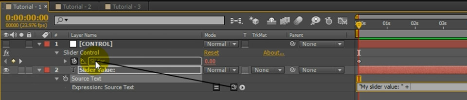 After Effects Expressions 02 - Slider Control Pick Whip