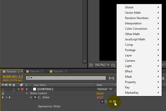 After Effects Expressions 08 - Expression Quick Menu