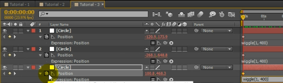 After Effects Expressions 20 - Circles Wiggle