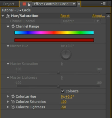 After Effects Expressions 22 - Hue Saturation