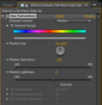 Colour Correction 03 - Mario Hue Saturation