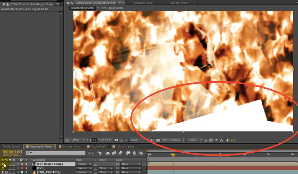 HitFilm 2 Plugins 15 - Define Burning Region