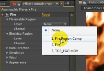 HitFilm 2 Plugins 16 - Set Flammable Region