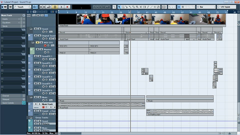 Super Mario Sound Effects 01 - Cubase Setup