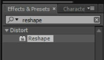After Effects Advanced Morphing 13 - Reshape Effect