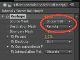 After Effects Advanced Morphing 20 - Soccer Ball Morph Reshape
