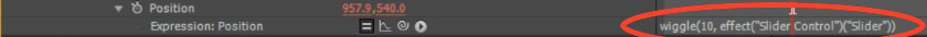 After Effects Camera Shake 09 - Slider Expression