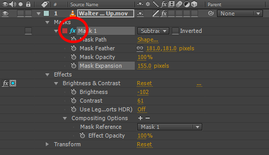 After Effects CC New Features 06 - Effect Mask