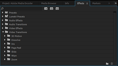 Premiere Pro Video Transitions