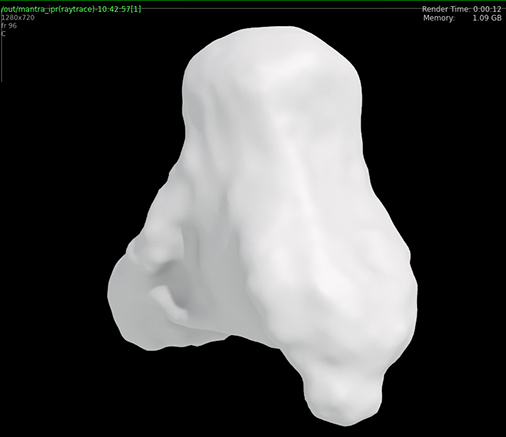 Face Melt Rendered Blob